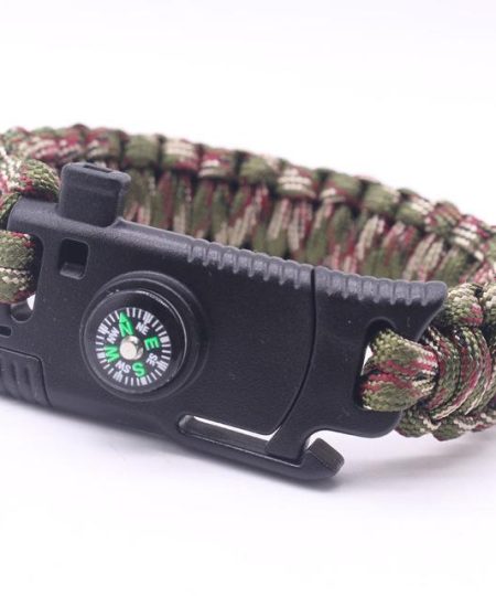 Outdoor Survival Bracelet | Compass | Whistle | Knife