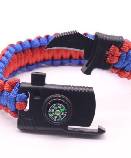 Outdoor Survival Bracelet | Compass | Whistle | Knife