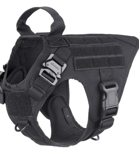 ICEFANG Tactical Dog Harness,K9 Working Dog Vest,No Pulling Front Clip Leash Attachment