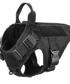 ICEFANG Tactical Dog Harness,K9 Working Dog Vest,No Pulling Front Clip Leash Attachment