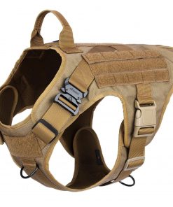 ICEFANG Tactical Dog Harness,K9 Working Dog Vest,No Pulling Front Clip Leash Attachment
