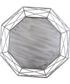 Geometric Wrought Iron Gold/Sliver Cake Stand for Wedding