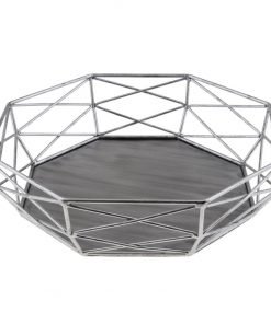 Geometric Wrought Iron Gold/Sliver Cake Stand for Wedding