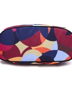 Colorful Print Nylon Oxford Anti Theft Travel Backpack Purse Handbag - 2 patterns