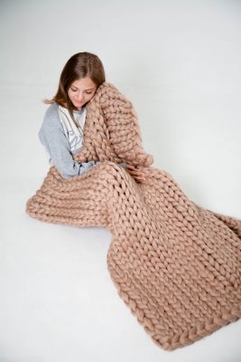 Soft Chunky Knit Blanket