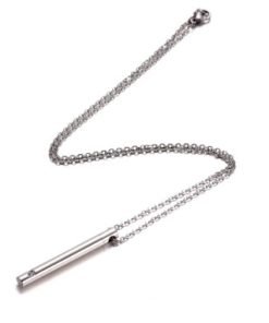 Long Cylinder Gold Cremation Jewelry Plated Urn