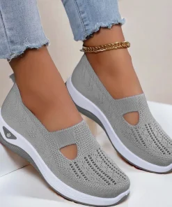 Summer Breathable Orthopedic Flats for Women | Non-Slip, Soft Sole & Slip-On for Effortless Summer Comfort